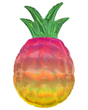 Folieballong: Ananas - Iriserende - 43 x 78