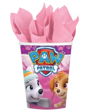 Kopper (8stk): Paw Patrol - Rosa - 250 ML