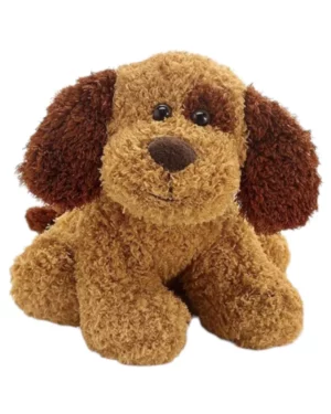 Bamse: Hund med krøllete pels - Beige - 17cm