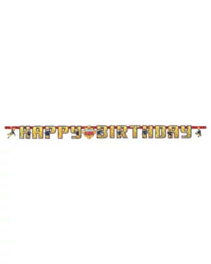 Banner / Girlander: Brannmann Sam - Fargerik - 1,8m