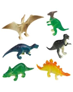 Pinata fyll / Minifigurer (8stk): Dinosaurer - Flere farger