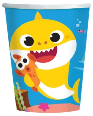 Kopper (8stk): Baby Shark - Flerfarget - 250ml