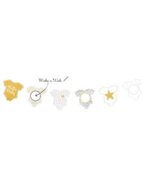 Banner / Girlander: 'Hello Baby'' DIY - Flerfarget - 200cm