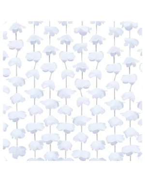 Backdrop / Tassels: Hvite blomster - Hvit - 2m B x 1,8m H
