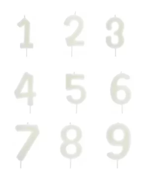 Kakelys: Ulike tall - Fluriserende - 9cm