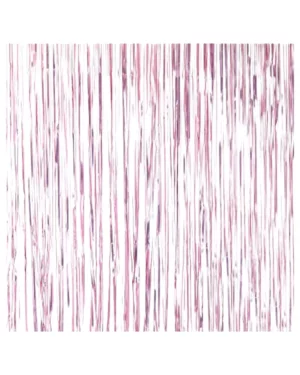 Backdrop / Tassel: Frynset - Lys rosa metalic - 2,5x1m