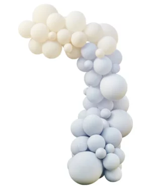 Ballongbue: Gjør-det-selv (DIY) sett - Blå og nude - 4m