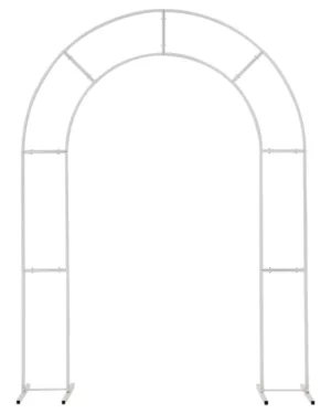 Backdrop Stativ (Leie): Hvit metal stativ til ballonger og dekor - Hvit - 2m H x 1,5 B