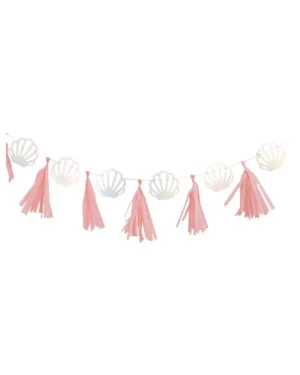 Banner / Girlander: Iriserende skjeld - Havfrue - Iriserende - 2m