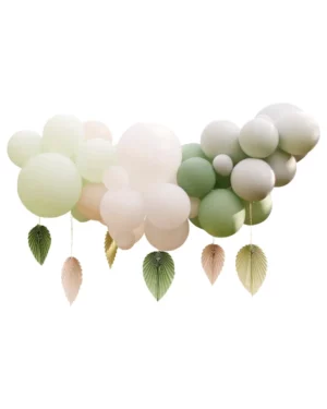 Ballongbue: Gjør-det-selv (DIY) sett - Sage og krem palme - grønn - 2m