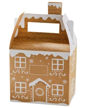 Gaveboks (4stk): Bokstaver for personifisering - Brun & Hvit - 28 x 17cm