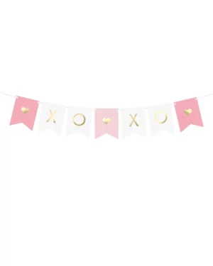 Banner: "OxOx" - 2,5M (15 x 95cm) - Rosa & Gull