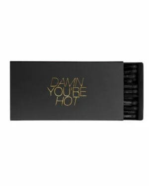 Fyrstikker: "Damn You're Hot" - Svart, Gull